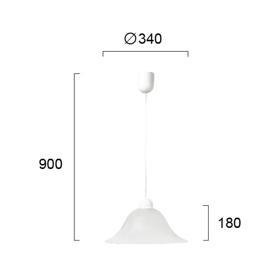 Пендел DUET 3927500 Viokef 1xE27 | Osvetlenieto.bg