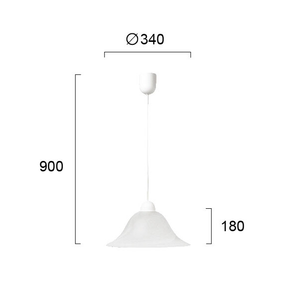 Пендел DUET 3927500 Viokef 1xE27 | Osvetlenieto.bg