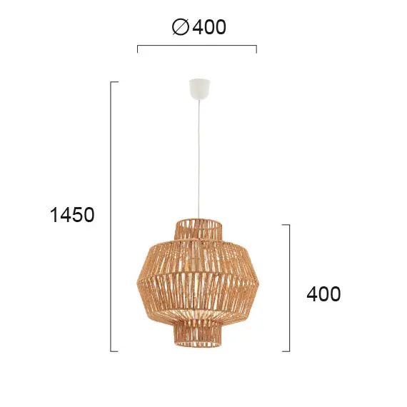 Пендел FELIS 4198300 Viokef 1xE27 | Osvetlenieto.bg