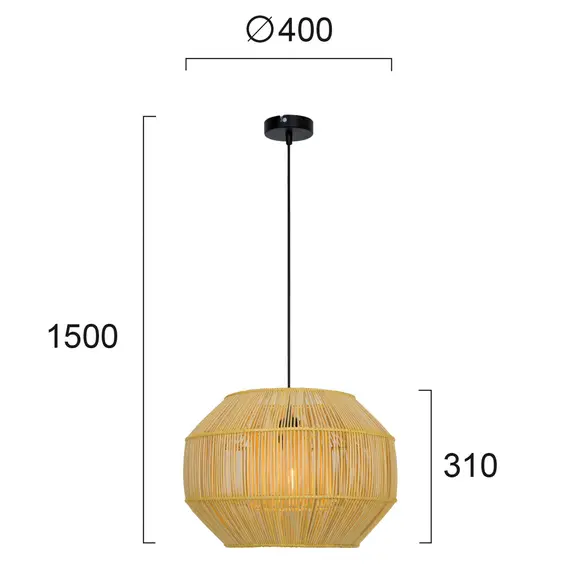 Пендел LETA 4228200 Viokef 1xE27 | Osvetlenieto.bg