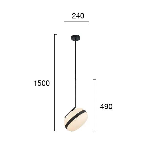 Пендел PALMA 4245300 Viokef 1xE27 | Osvetlenieto.bg