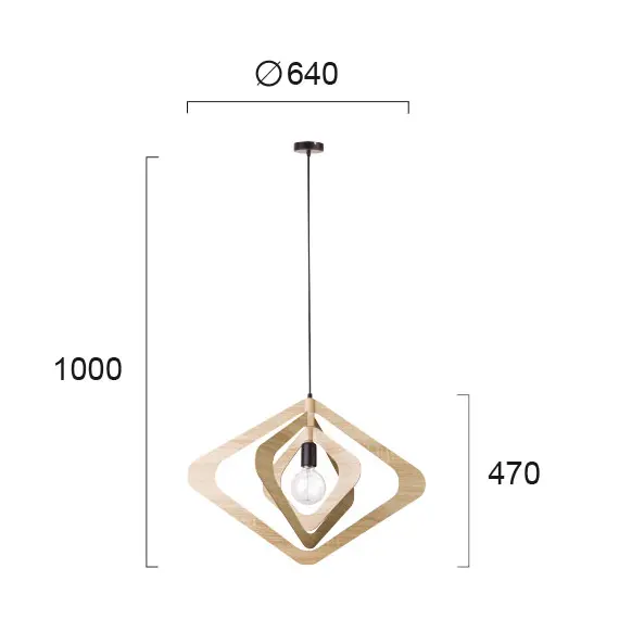 Пендел ROXIE 4184300 Viokef 1xE27 | Osvetlenieto.bg