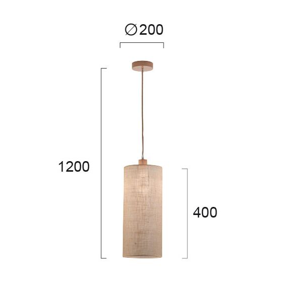 Пендел SENSO 4216300 Viokef 1xE27 | Osvetlenieto.bg