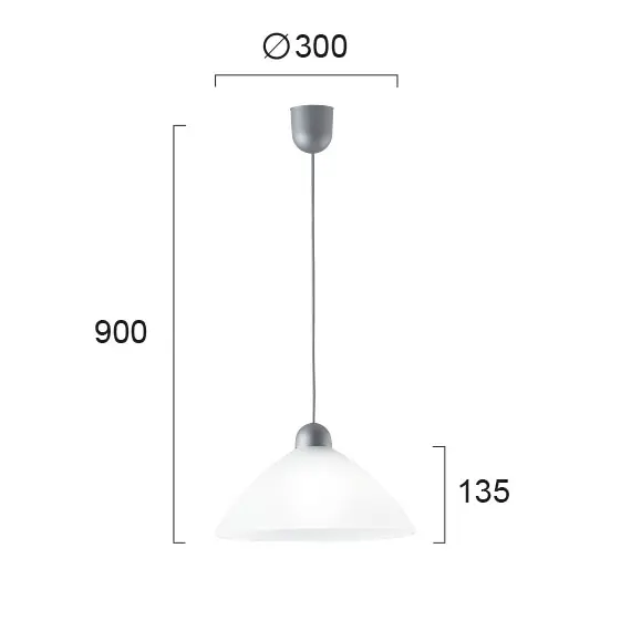 Пендел TZELI 3981800 Viokef 1xE27 | Osvetlenieto.bg