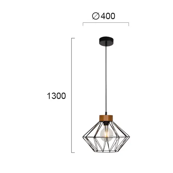 Пендел VEGA 4254100 Viokef 1xE27 | Osvetlenieto.bg