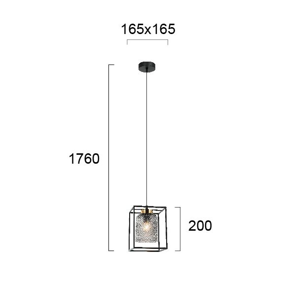 Пендел ZAC 4246800 Viokef  1xE27 | Osvetlenieto.bg