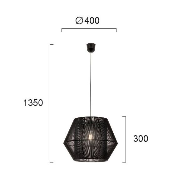 Пендел ZAIRA 4198101 Viokef 1xE27 | Osvetlenieto.bg