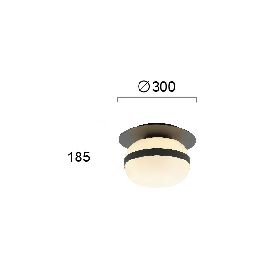 Плафон PALMA 4245700 Viokef 1xE27 | Osvetlenieto.bg