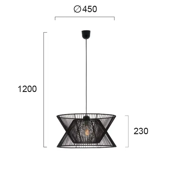 Полилей ARGELA 4203700 Viokef 1xE27 | Osvetlenieto.bg