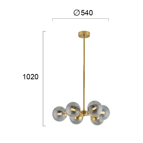 Полилей FIORE 4254700 Viokef 6xG9 | Osvetlenieto.bg