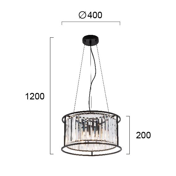Полилей RONDA 4256200 Viokef 4xE14 | Osvetlenieto.bg