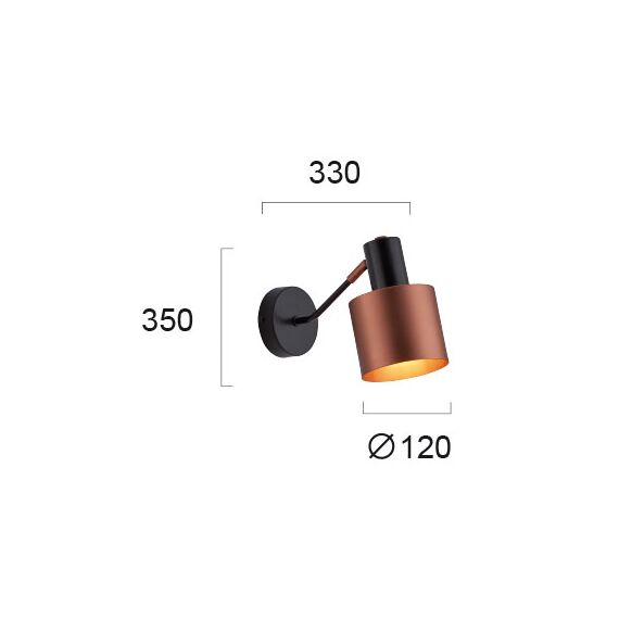 Аплик DEXTER 4216000 Viokef 1xE27 | Osvetlenieto.bg Аплик DEXTER 4216000 Viokef 1xE27 | Osvetlenieto.bg