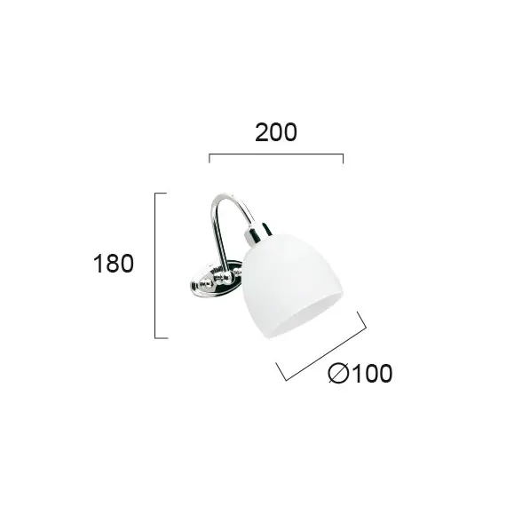 Аплик NIOBE 351300 Viokef 1xE14 | Osvetlenieto.bg