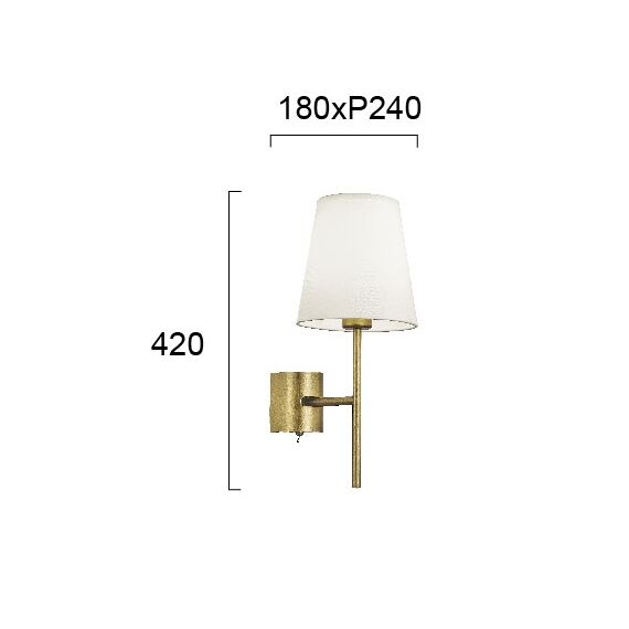 Аплик SONIA 4229200 Viokef 1xE27 | Osvetlenieto.bg Аплик SONIA 4229200 Viokef 1xE27 | Osvetlenieto.bg