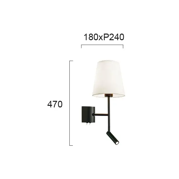 Аплик SONIA 4260600 Viokef 1xE27+3W 3000K | Osvetlenieto.bg