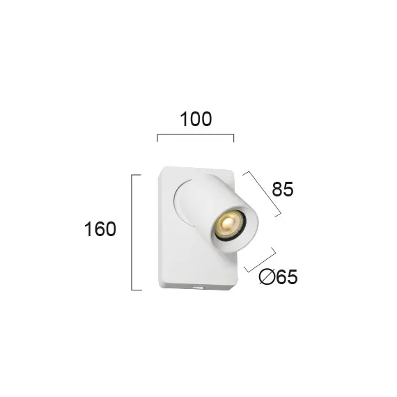 Аплик STEVEN 4261000 Viokef 1xGU10 | Osvetlenieto.bg