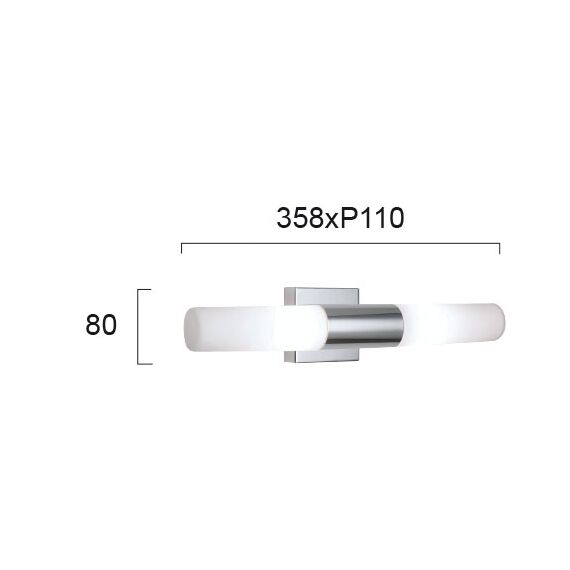 Аплик за баня SELDON 4132800 Viokef 2xG9 | Osvetlenieto.bg