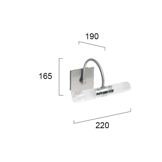 Аплик за баня TUBBE 460000 Viokef 2xG9 | Osvetlenieto.bg