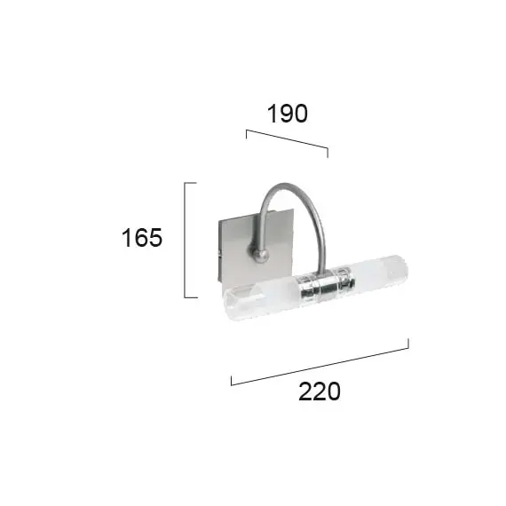 Аплик за баня TUBBE 460000 Viokef 2xG9 | Osvetlenieto.bg