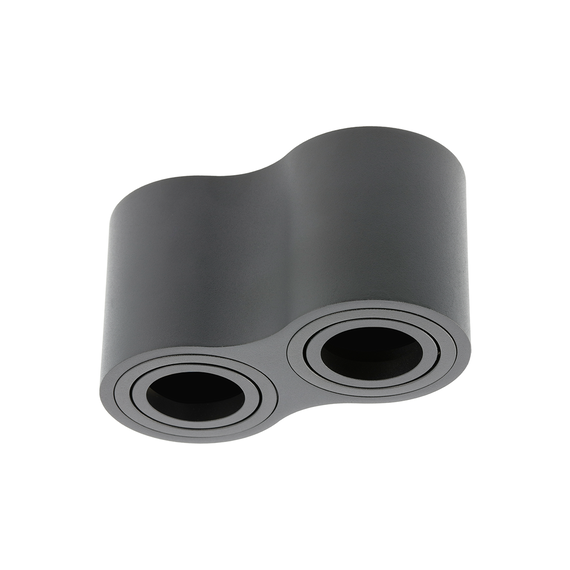 Двойна луна открит монтаж черна с насочване AVEIRO DUO 2xGU10 | Osvetlenieto.bg