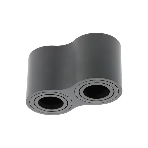 Двойна луна открит монтаж черна с насочване AVEIRO DUO 2xGU10 | Osvetlenieto.bg