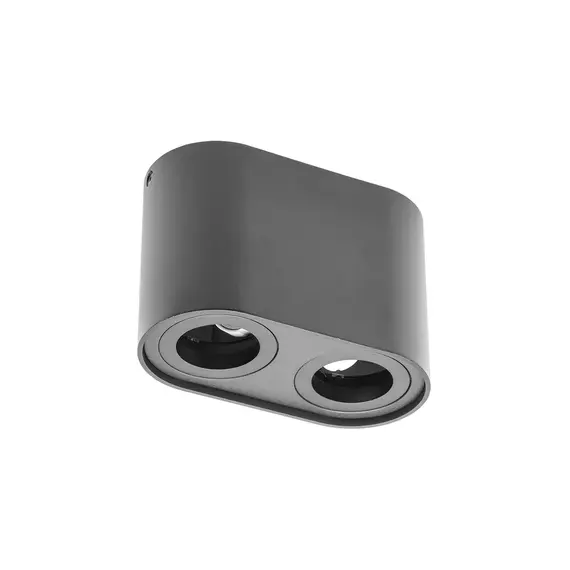 Двойна луна открит монтаж черна SENSO DUO 2xGU10 | Osvetlenieto.bg