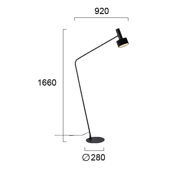 Лампион ARIETTA 4258400 Viokef 1xGU10 | Osvetlenieto.bg
