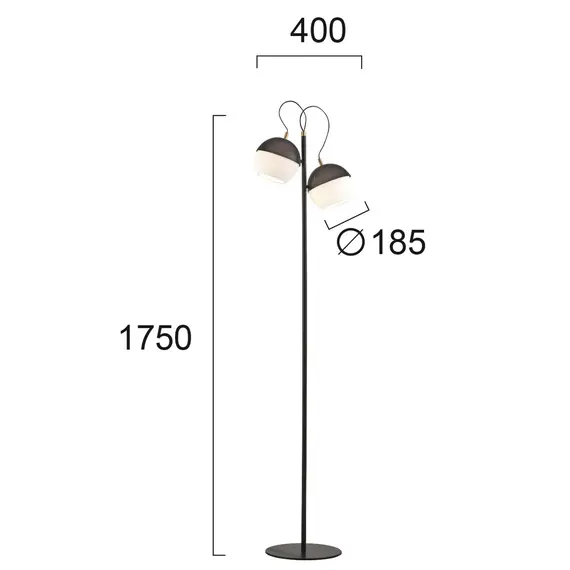 Лампион BRODY 3098200 Viokef 2xE27 | Osvetlenieto.bg