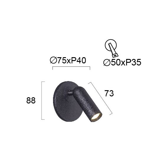 LED Аплик за вграждане EMMA 4244701 Viokef 3W 3000K | Osvetlenieto.bg LED Аплик за вграждане EMMA 4244701 Viokef 3W 3000K | Osvetlenieto.bg