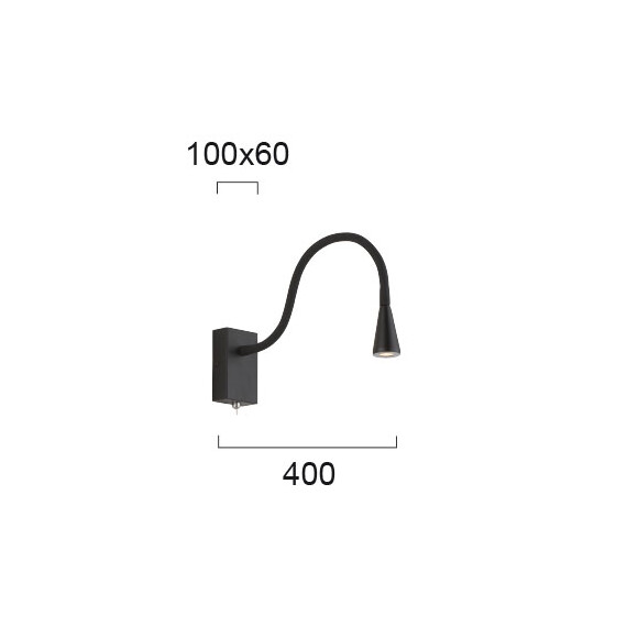LED Аплик KOKO 4157500 Viokef 3W 3000K | Osvetlenieto.bg