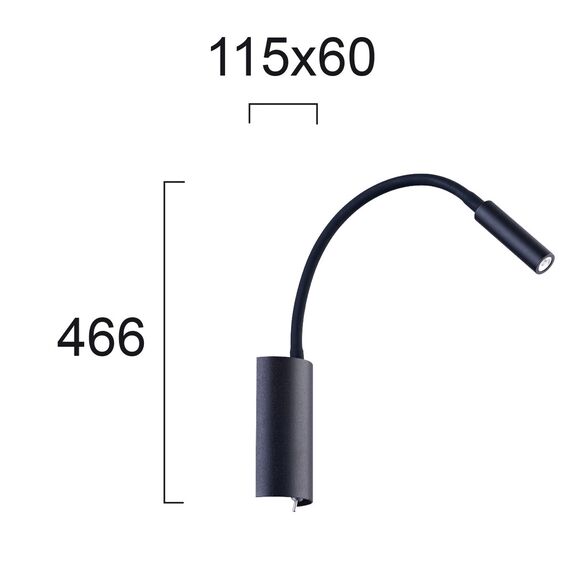 LED Аплик MATRIX 4218101 Viokef 3W 3000K | Osvetlenieto.bg