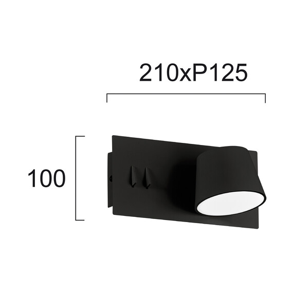 LED Аплик SAM 4243400 Viokef 6W+12W 3000K | Osvetlenieto.bg