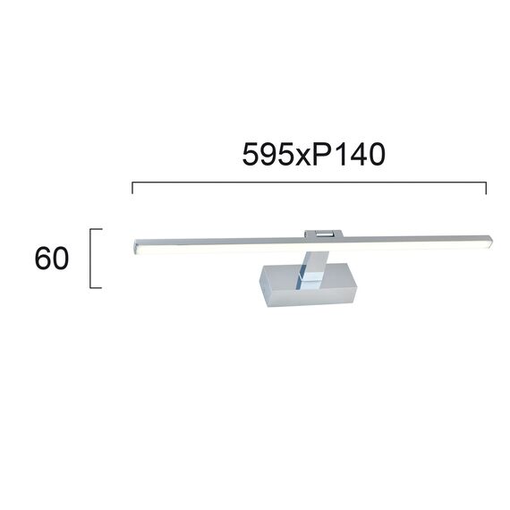 LED Аплик за баня JASPER 4234900 Viokef 12W 3000K | Osvetlenieto.bg