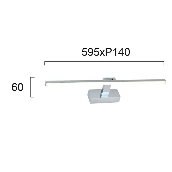 LED Аплик за баня JASPER 4234900 Viokef 12W 3000K | Osvetlenieto.bg