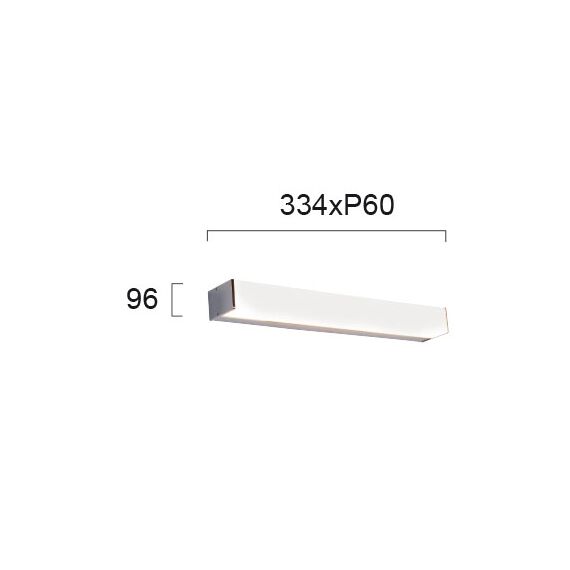 LED Аплик за баня ROBIN 4212200 Viokef 15W 3000K | Osvetlenieto.bg