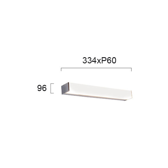 LED Аплик за баня ROBIN 4212200 Viokef 15W 3000K | Osvetlenieto.bg