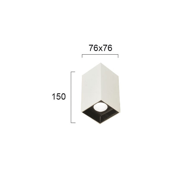 LED Луна за открит монтаж GLAM 4240500 Viokef 12W 3000K | Osvetlenieto.bg
