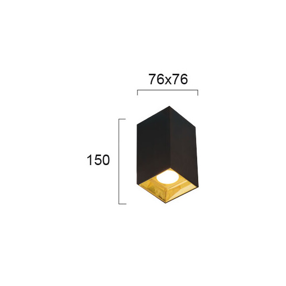 LED Луна за открит монтаж GLAM 4240501 Viokef 12W 3000K | Osvetlenieto.bg