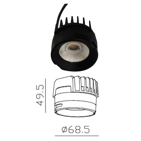 LED Луна за вграждане TOP-SPOT 4220101 Viokef 15W 3000K | Osvetlenieto.bg