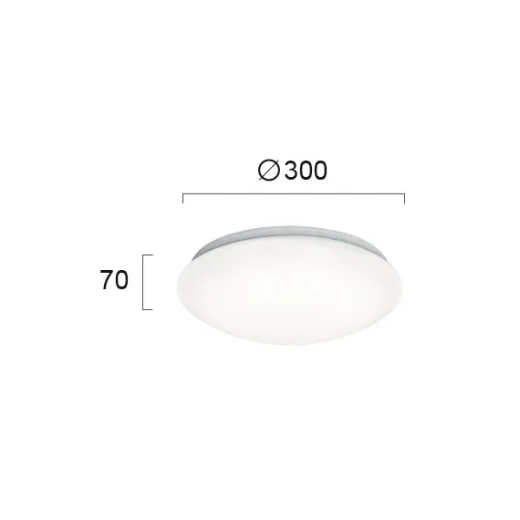 LED Плафон BRIGHT 4158800 Viokef 18W 3000K | Osvetlenieto.bg