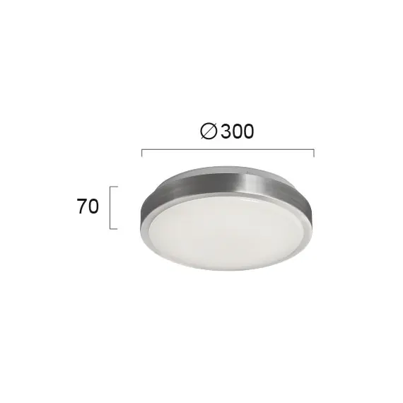 LED Плафон BRIGHT 4158900 Viokef 18W 3000K | Osvetlenieto.bg