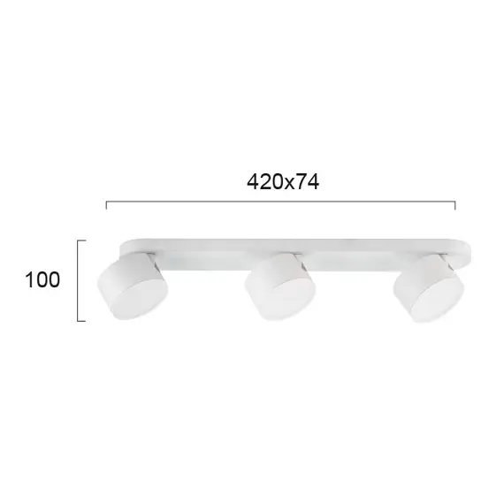 LED Спот NOD 4200200 Viokef 15W 3000K | Osvetlenieto.bg