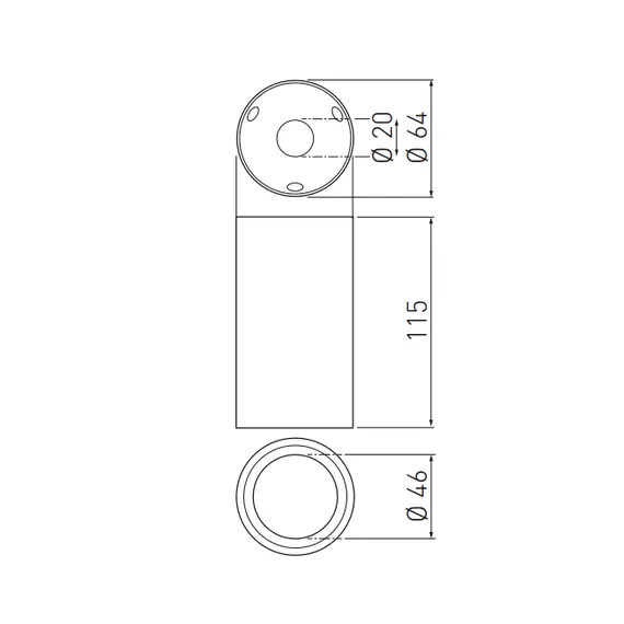 Луна за открит монтаж бяла SENSA mini GU10 | Osvetlenieto.bg