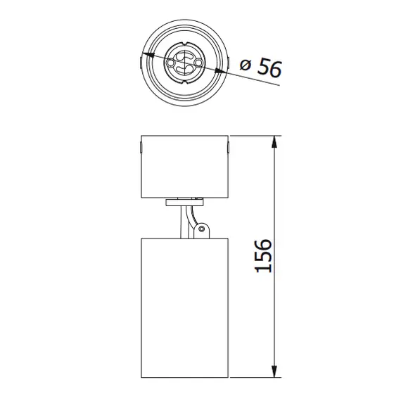 Луна за открит монтаж черна с насочване FARGO MINI GU10 | Osvetlenieto.bg