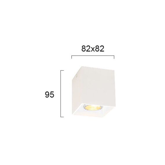 Луна за открит монтаж DICE 4144100 Viokef 1xGU10 | Osvetlenieto.bg Луна за открит монтаж DICE 4144100 Viokef 1xGU10 | Osvetlenieto.bg