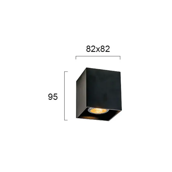 Луна за открит монтаж DICE 4144101 Viokef 1xGU10 | Osvetlenieto.bg