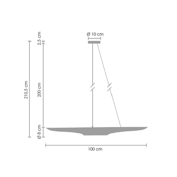 Модерен полилей BLACK & GOLD ST-0502-1 2xE27 | Osvetlenieto.bg