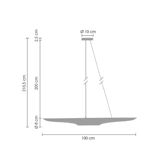 Модерен полилей BLACK & GOLD ST-0502-1 2xE27 | Osvetlenieto.bg