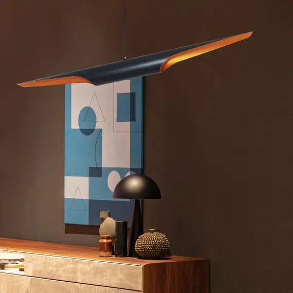 Модерен полилей BLACK & GOLD ST-0502-1 2xE27 | Osvetlenieto.bg