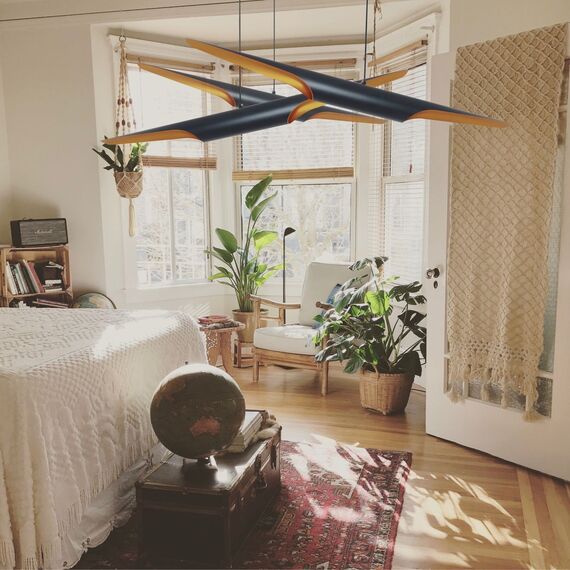 Модерен полилей BLACK & GOLD ST-0502-1 2xE27 | Osvetlenieto.bg